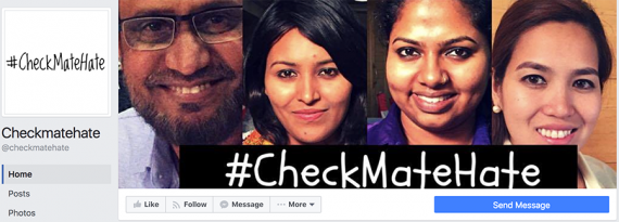 Faces from the #checkmatehate campaign