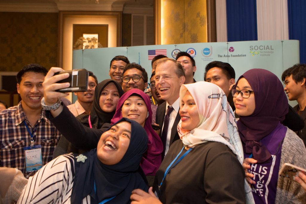 The Ambassador gets in a selfie